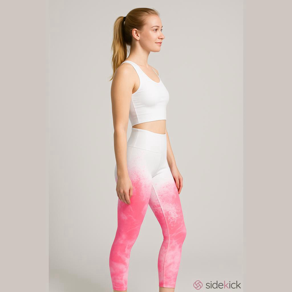 Women's Athleta Leggings Size S White and Pink